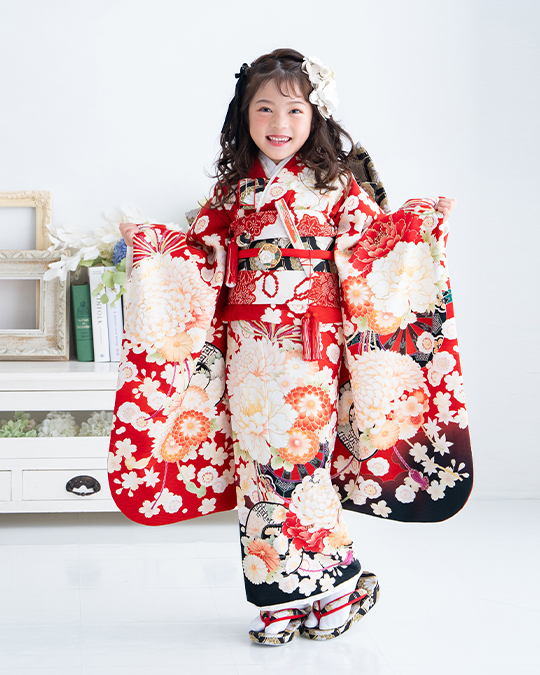 七五三 女の子 着物 浜松 フォトスタジオ衣装