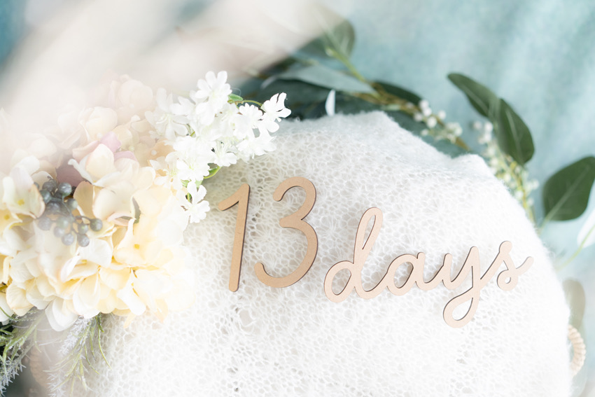 13daysのレターと花