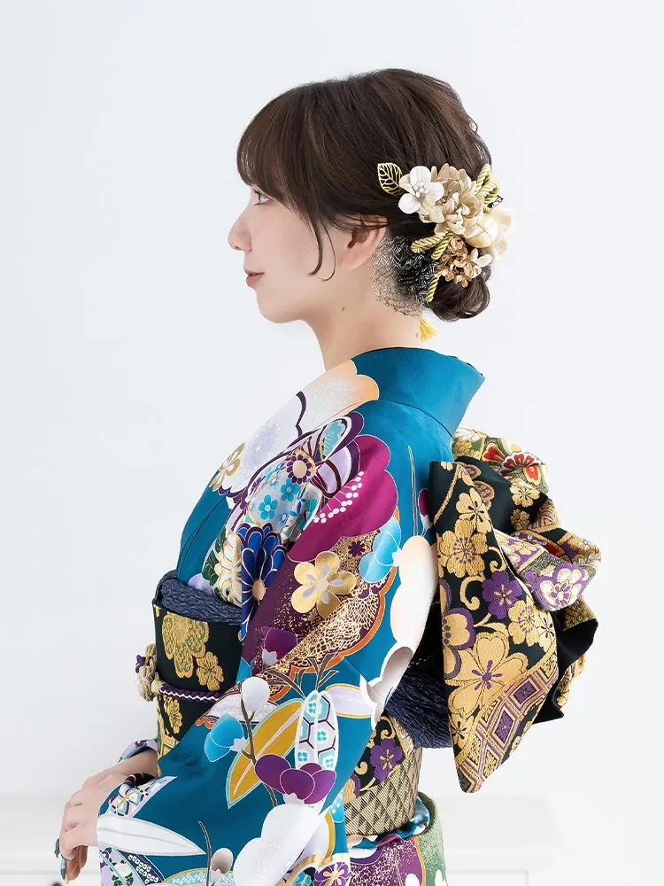 成人式 振袖 シニヨン ヘアアレンジ