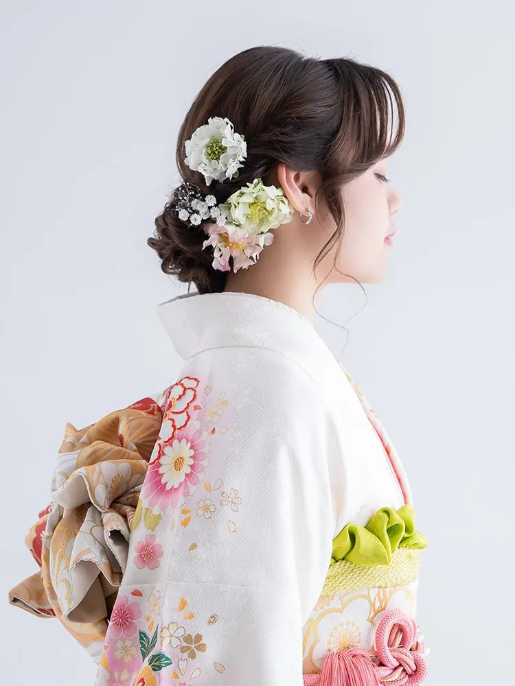 成人式 振袖 シニヨン ヘアアレンジ
