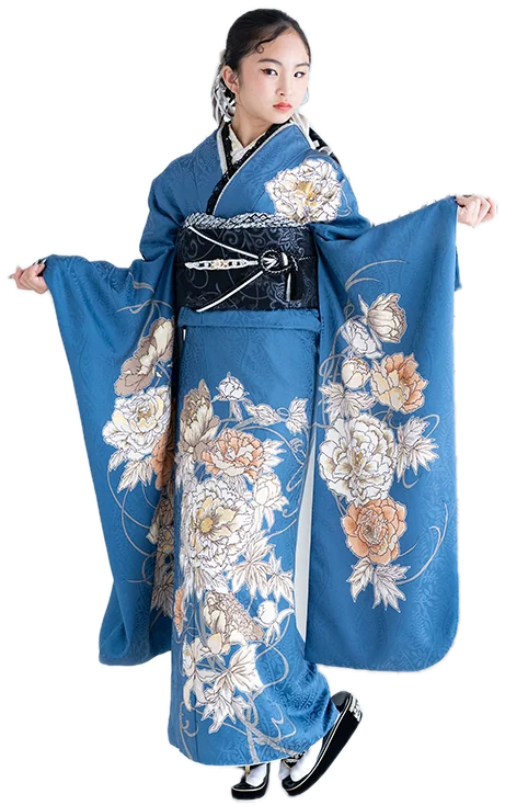 シンプル MODE 振袖の着用写真 全身