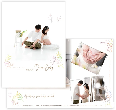 アルバム「Dear baby」の表紙と中ページ
