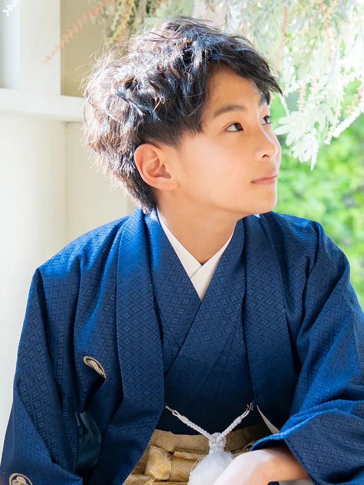 小学校卒業 男の子 袴 ヘアスタイル 別カット