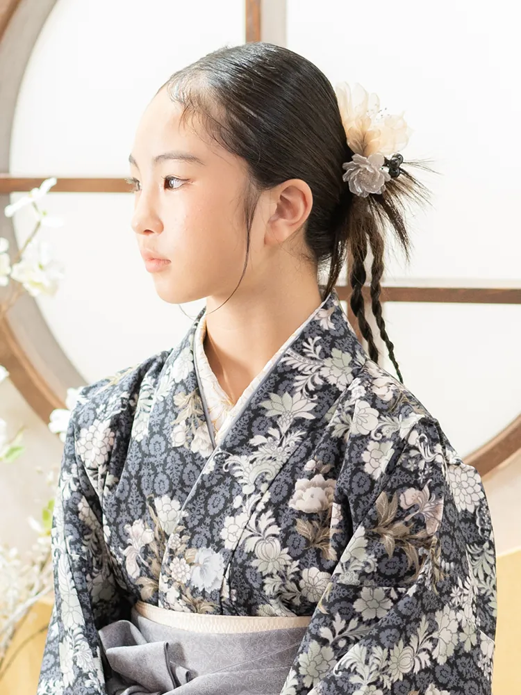 小学校卒業袴 アップスタイル ヘアアレンジ