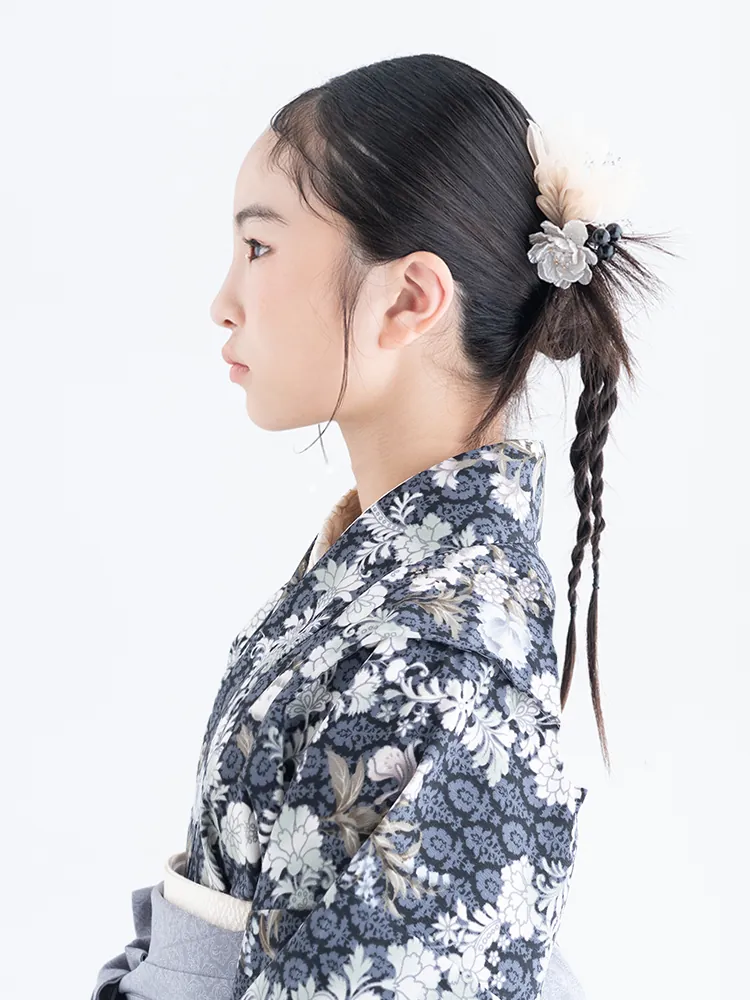 小学校卒業袴 アップスタイル ヘアアレンジ 別カット