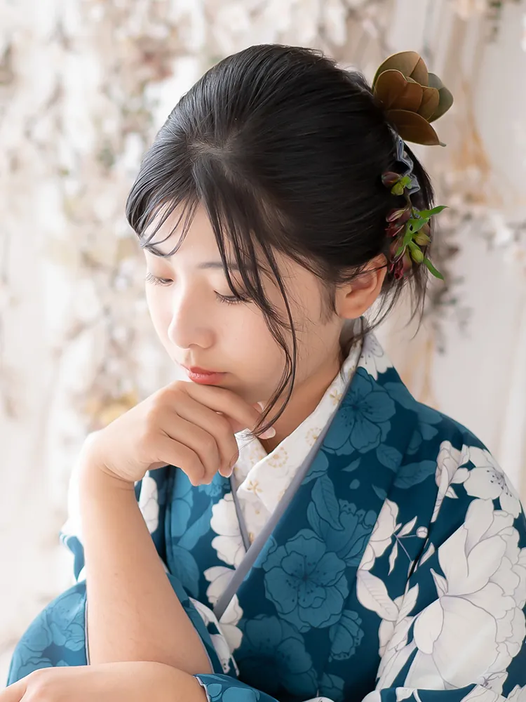 小学校卒業袴 アップスタイル ヘアアレンジ 別カット